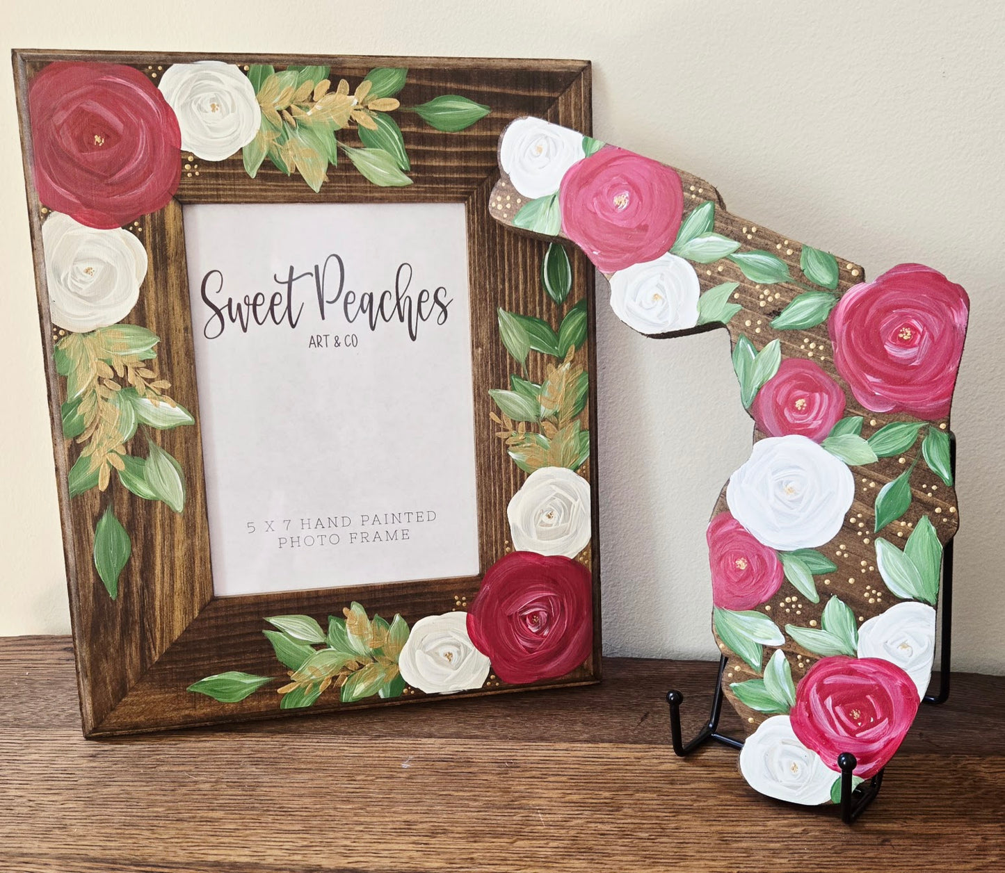 Florida Garnet Rose Shelf Sitter