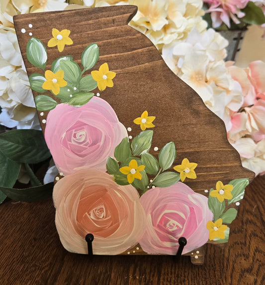 Georgia Wildflower Rose Shelf Sitter