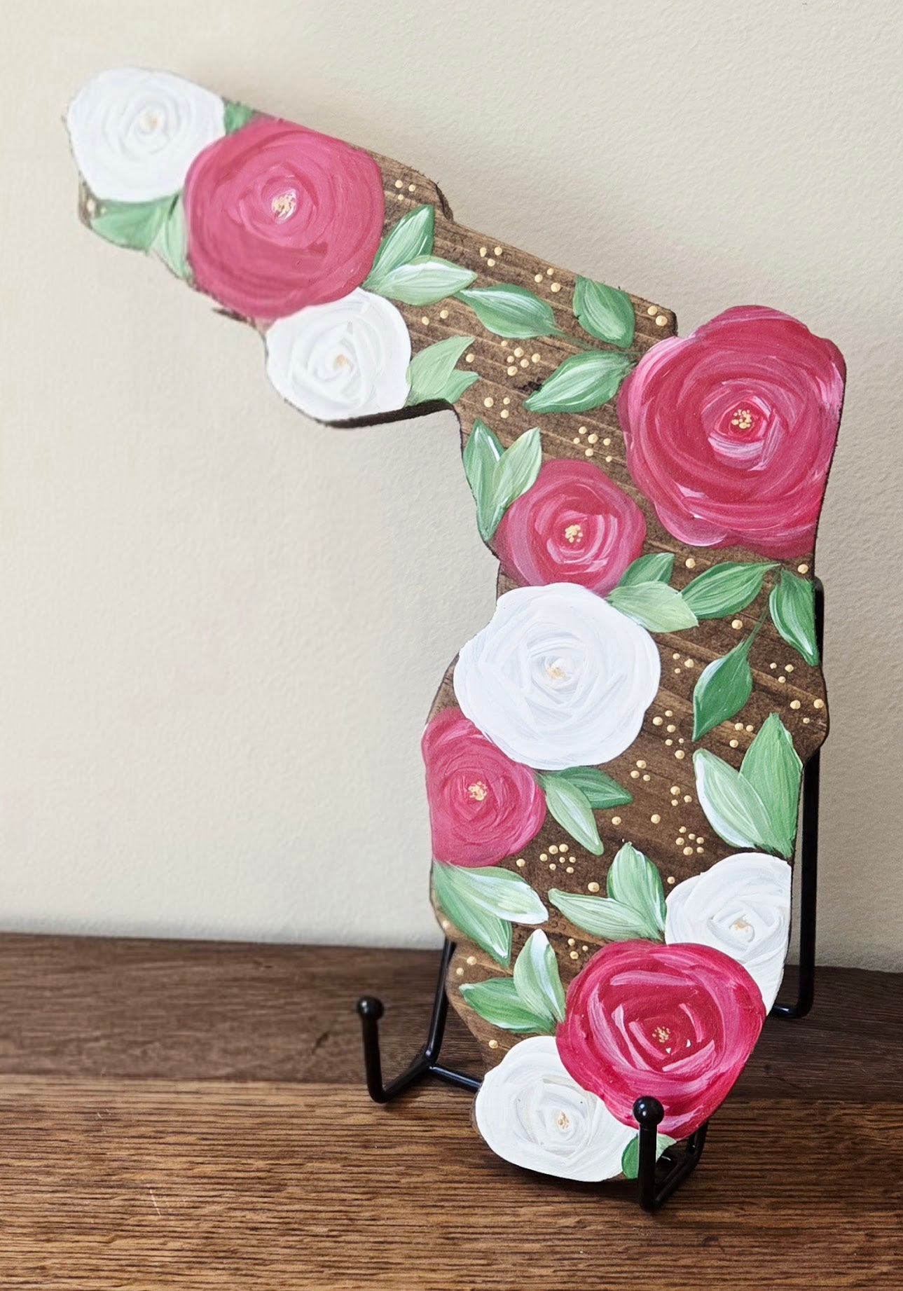 Florida Garnet Rose Shelf Sitter