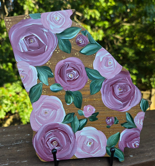 Georgia Mauve Rose Shelf Sitter