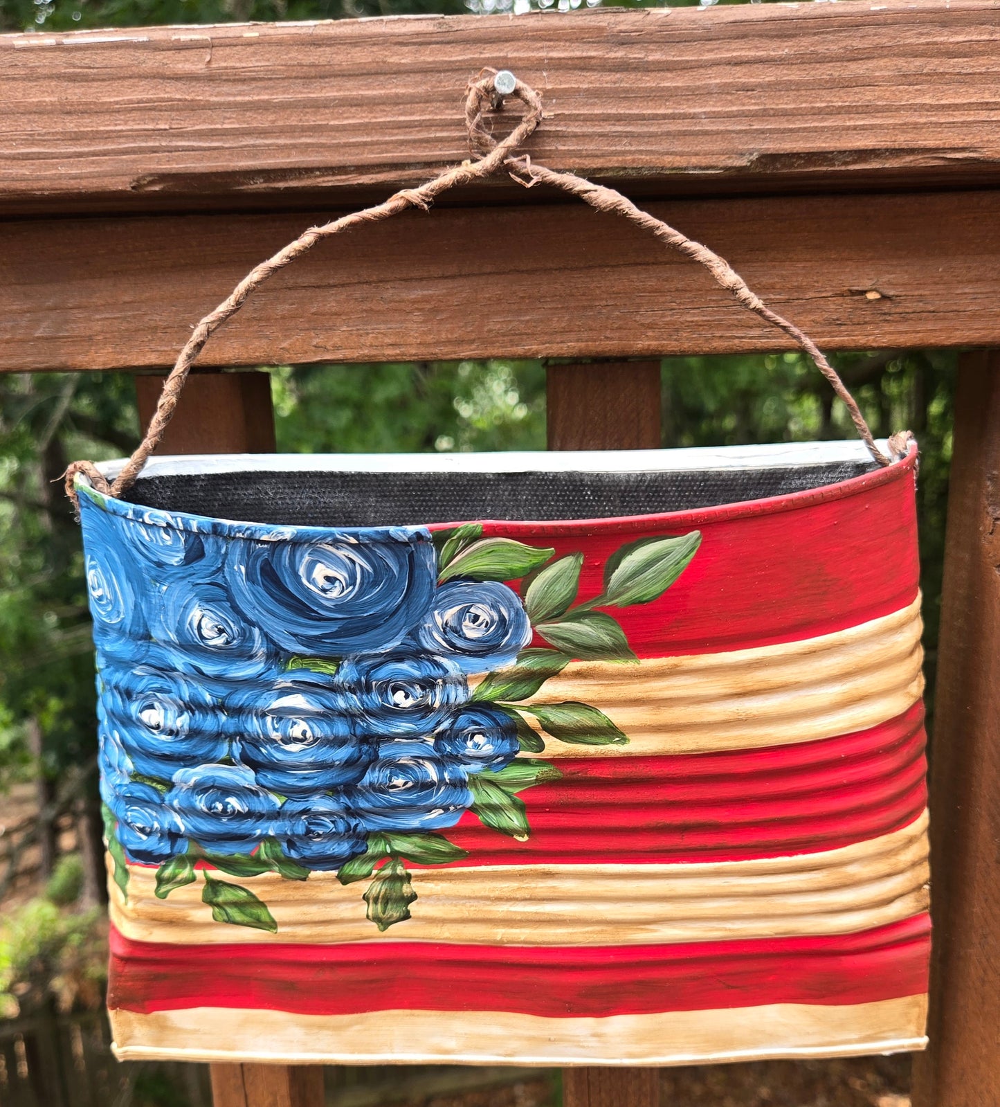 Hand-Painted Pocket Planter