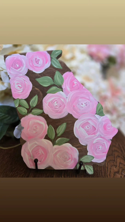 Georgia Pink Rose Shelf Sitter